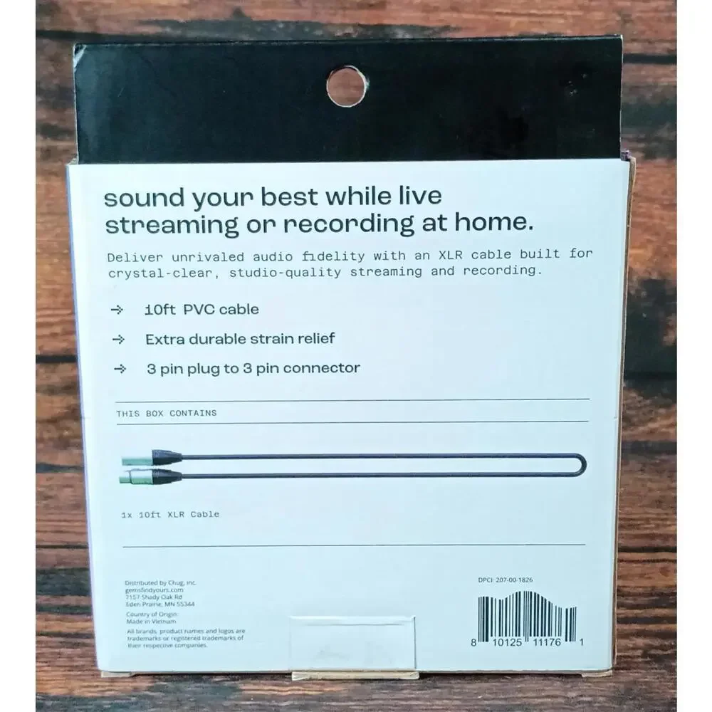 NORTH XLR Cable 10ft for‎ Microphones